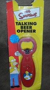 The Simpsons Talking Beer Bottle Opener Homer Duff in Kingwood, Texas
