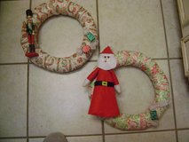 Nutcracker, Santa, Or Snowman Christmas Wreaths - REDUCED in Kingwood, Texas